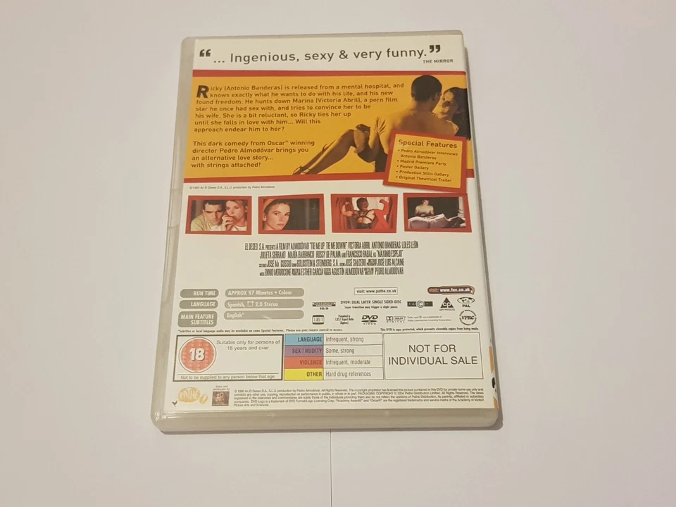 Tie Me Up! Tie Me Down ! 1989 Film By Almodovar DVD Victoria Abril Loles Leon - Image 3 of 4