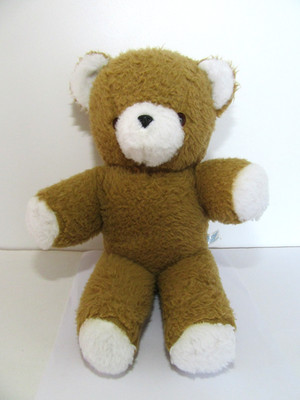 Vintage Chad Valley Chiltern braun weiß Teddybär Plüschtier Kuscheltier