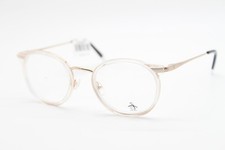 NEW PENGUIN THE JUSTIN YG GOLD BLACK CLEAR AUTHENTIC EYEGLASSES 49-21