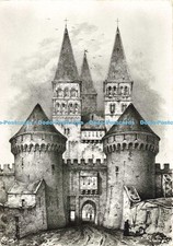 D135270 Tournus Abbaye St Philibert d apres une Gravure Ancienne de Sagot Combie