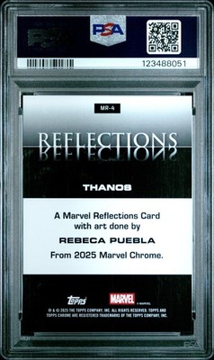 2025 TOPPS CHROME MARVEL MARVEL REFLECTIONS #MR4 THANOS PSA 8 | eBay