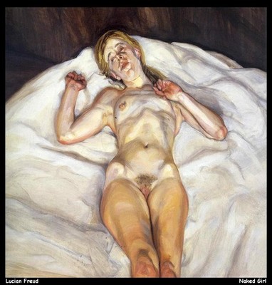 Lucian Freud Nacktes Mädchen O 1 Vintage Kunstdruck Poster Wanddeko Modern Feature I