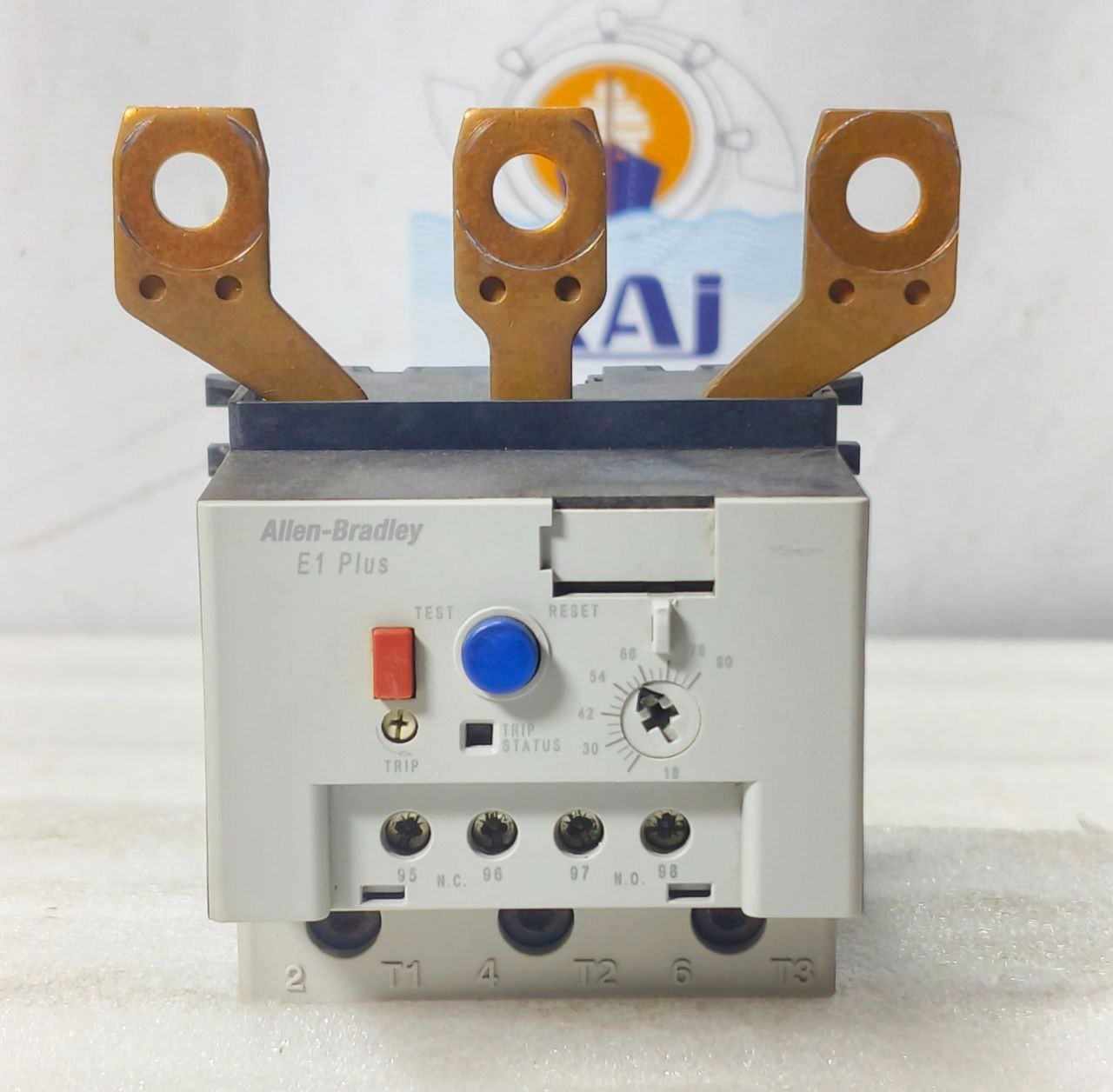 ALLEN-BRADLEY E1 PLUS 592-EEGD SER B 18-90A 3POLE THERMAL OVERLOAD RELAY