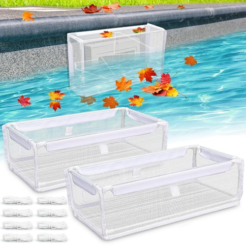 Pool Skimmer Guard - 16.5x13 Inch Debris Filter Net, For Inground Pools & Ponds, Easy Cleaning