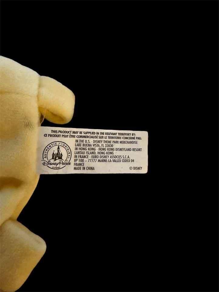 Manta de seguridad Lovey de Minnie Mouse de los parques de Disney rosa amarillo etiqueta peluche arrugado Foto 3 de 4