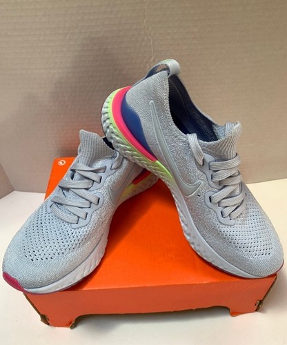 Nike Epic React Flyknit 2 Hydrogen Blue Women Sz 5.5 BQ8927 453 - Picture 3 of 7
