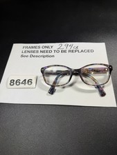 Coach Eyeglasses HC6065 5288 51-17-135 Confetti PURPLE FRAMES ONLY