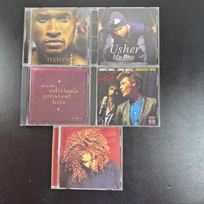 Usher Confessions My Way Janet Jackson Hall & Oates New Edition 5-CD Lot