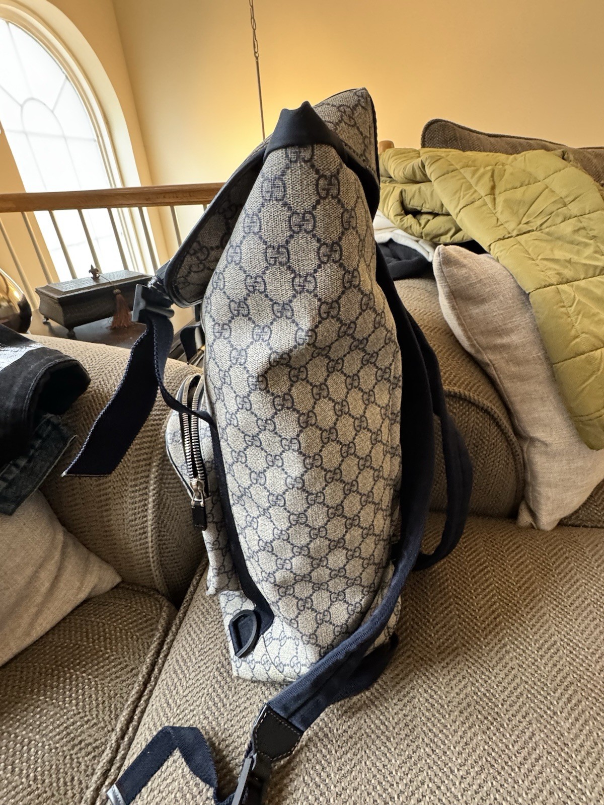 Authentic Gucci GG Supreme Soft Canvas Backpack B… - image 3