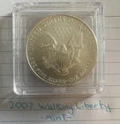 2007 WALKING LIBERTY AMERICAN EAGLE 1oz .999 FINE SILVER DOLLAR (gx126)