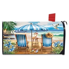 Briarwood Lane Beach Chairs Mailbox Cover