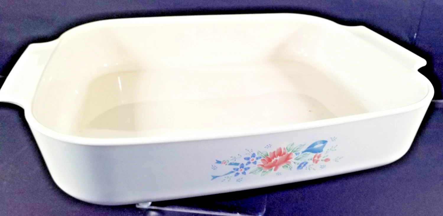 Corning Ware A-21-B-N Symphony Roaster Lasagna Casserole Pan Clean