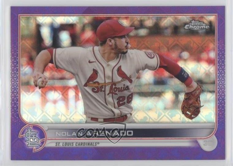 2022 Topps Chrome Logofractor Edition Purple Refractor 88/250 Nolan Arenado 0m76