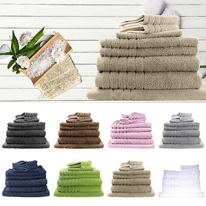 8 Pieces Bath Towels Set Egyptian Cotton 620GSM Spa Quality Multi-Colours