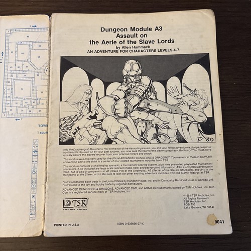 Advanced Dungeons & Dragons Module A3 Assault On The Aerie Of The Slave Lords - Picture 6 of 18