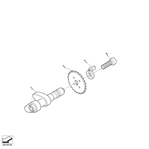 Original BMW 11318521660 Corona Piñón de Árbol A Levas para R1200GS R900RT - Imagen 2 de 8