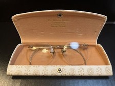  10  1930's Vintage SHURON 1/10 12K Gold Filled Rimless Octagon Eyeglasses Case