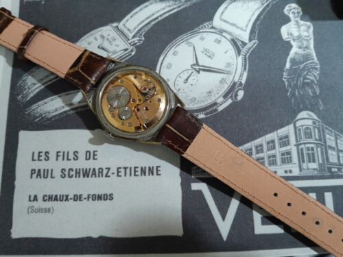 1950 VENUS 36mm Golden Plated Cal Venus 202 19J 21.600 Sub Sec INCABLOC SERVICED - Bild 6 von 24