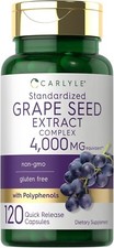 Grape Seed Extract Capsules 4,000Mg 120 Count Standardized Extract Complex with