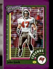 (3710) 2022 Classics John Lynch Timeless Tributes Purple #1/50 Bucs