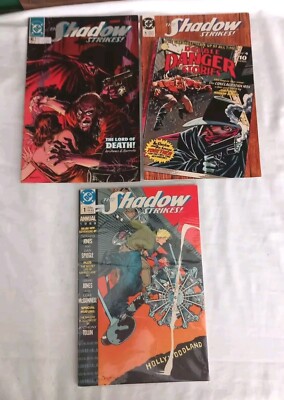 The Shadow Strikes DC Comics 1989 #2 4 & Annual 1989 Comic Lot