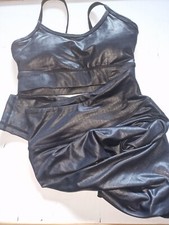 Box Raw Leatherette Snake Skin Ladies Twinset - Small - Leggins  Padded Top