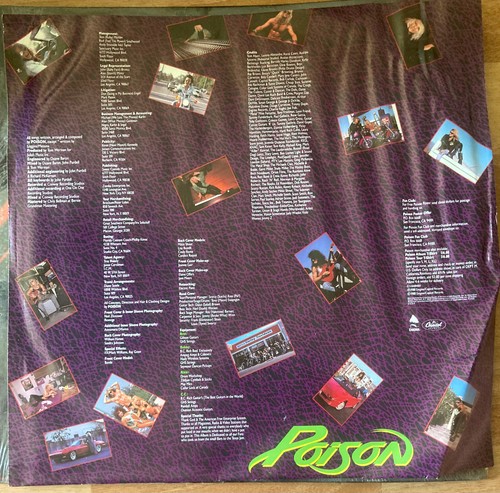 Open Up And Say ...Ahh! LP by Poison Vinyl 1988 Capitol Records - Picture 5 of 10