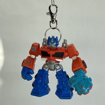Transformers Optimus Prime Rescue Bot Custom Made Backpack Clip