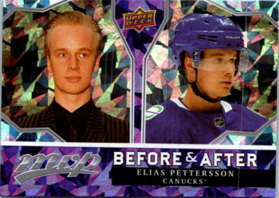 2021-22 Upper Deck MVP Hockey Before & After BA-12 Elias Pettersson 