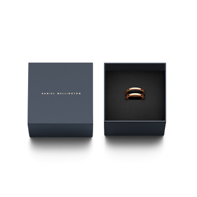 Daniel Wellington 301455 Women Rose Gold Elan Dual Ring Size 54
