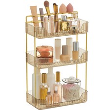 3 Tier Cosmetic Makeup Holder Storage Shelf Countertop Organiser Perfume Stand