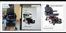 quantum 6 power wheelchair for sale lightly used blue. Purchased new in 2021.