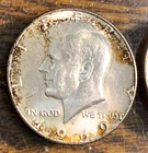 1969-D Silver Kennedy Half Dollar Nice Patina V. Choice Uncirculated CHRC