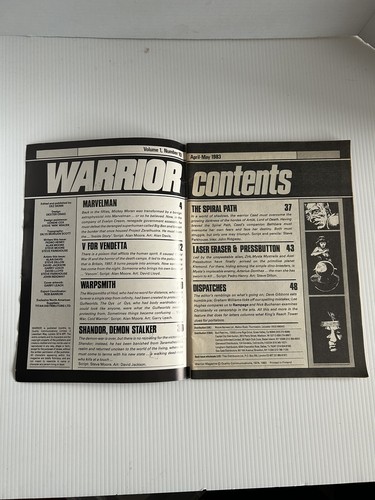 Warrior #10 1983 UK Comic Magazine Marvelman/ V for Vendetta - Picture 3 of 3