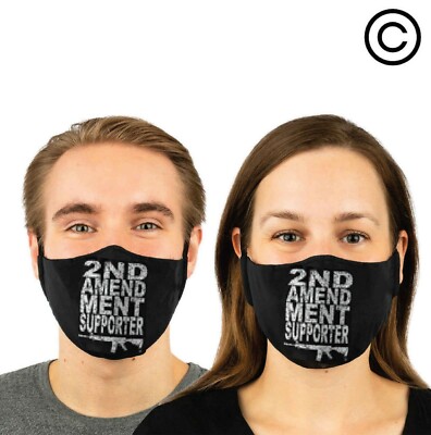 2 nd amendment couples matching face masks -face mask  ( 2 pcs )