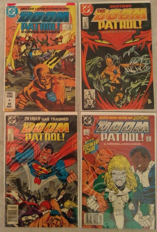 DC Comics 1987 Doom Patrol Lot # 1 2 10 13 Superman Metallo Power Girl Negative