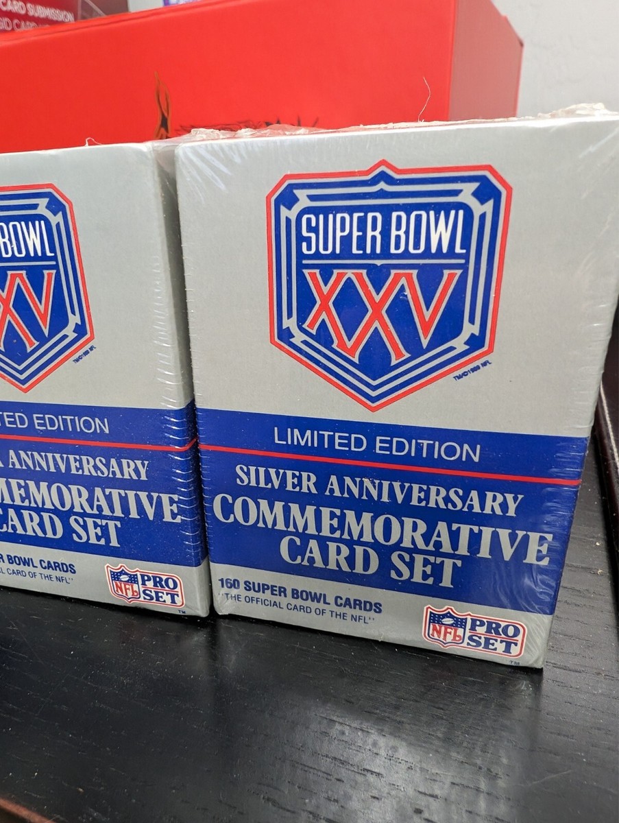 Super Bowl XXV Limited Edition Silver Anniversary Commemorative Card New,  Sealed