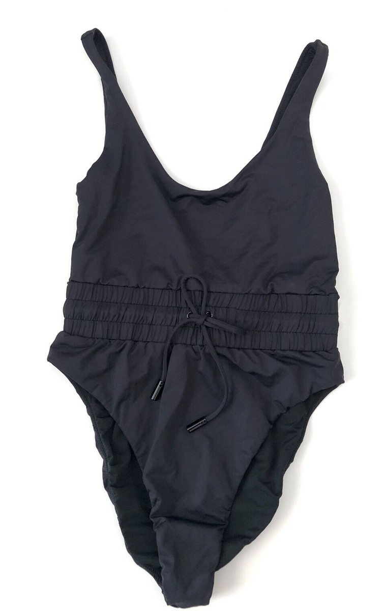 Good American ワンピース 水着 ブラック スイムウエア 黒 COMPRESSION ZIP UP SWIMSUIT | BLACK001 - GOOD AMERICAN
