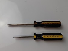 Vintage Stanley Screwdrivers Flat Head SET OF 2 Made In USA