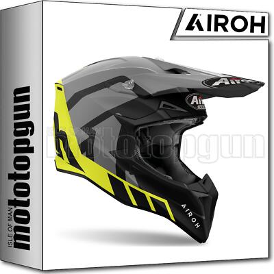 AIROH HELMET CROSS MOTORBIKE WRR31 WRAAAP RELOADED YELLOW MATT SZ. M