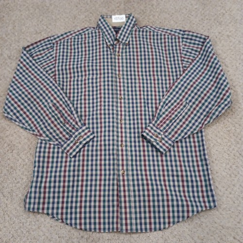 Van Heusen Hemd Herren Medium Mehrfarbig Kariert Langarm Button Down Taschen