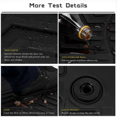 Tapetes de assoalho para todas as condições climáticas compatíveis com Honda Accord 2013-2017 - Imagem 3 de 4