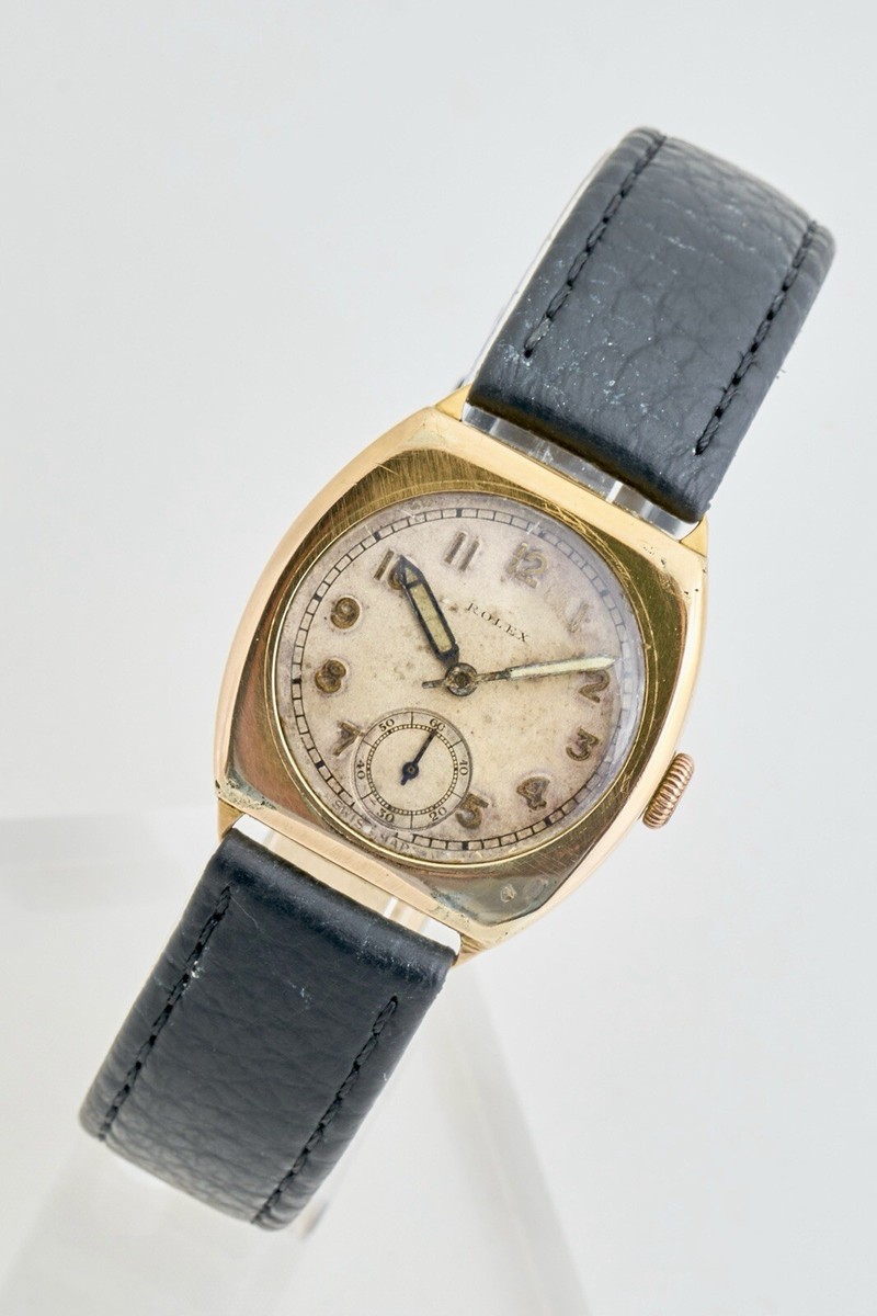 Rolex Ref 1280 9K Gold Circa '1938' Rare Gents Vintage Watch, 30mm