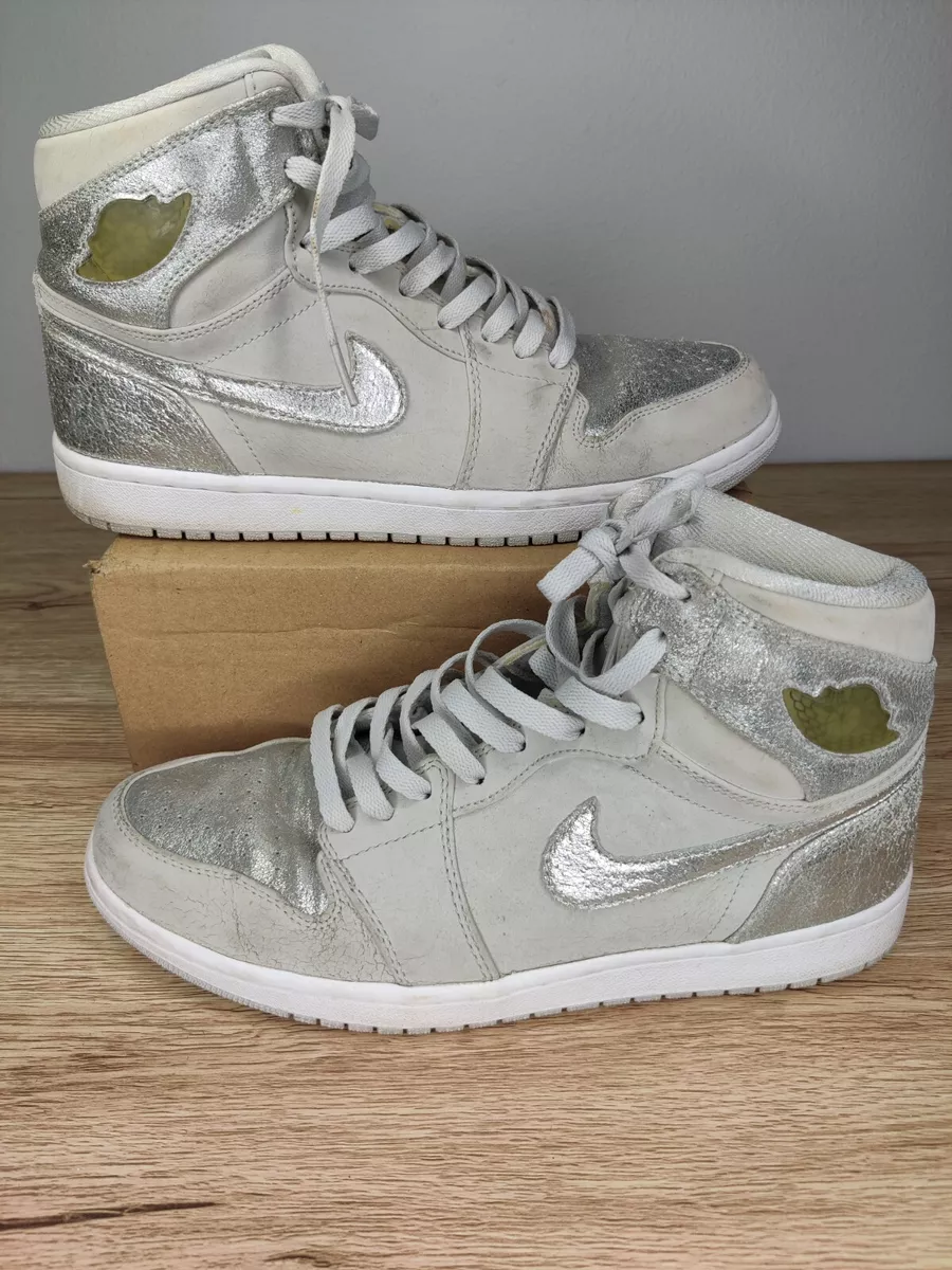 Size 10 Jordan 1 Retro High Silver 25th Anniversary 2010 eBay