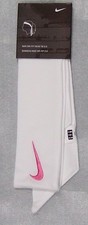 New Womens Nike Head Tie Dri Fit 2.0 White Headband Tennis Run Basketball pink