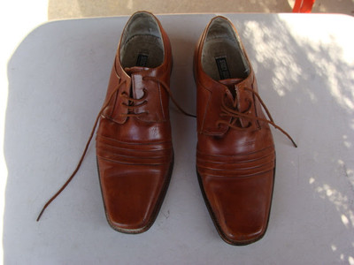 Stacy Adams Raynor Cognac Folded Lace-Up Mens Shoes 24748  display picture 2
