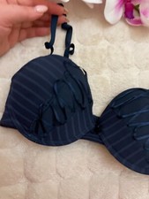 Flame blue padded underwired Bra size it3b eu75b us34b