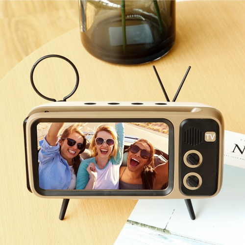 Retro Portable TV Phone Holder Bracket 