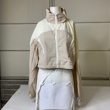 Garage Manteau Colorblock Windbreaker Women's Size M Pebble Gray