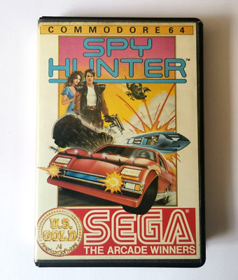 Commodore 64 Spy Hunter Spiel von Sega / US Gold - funktioniert getestet